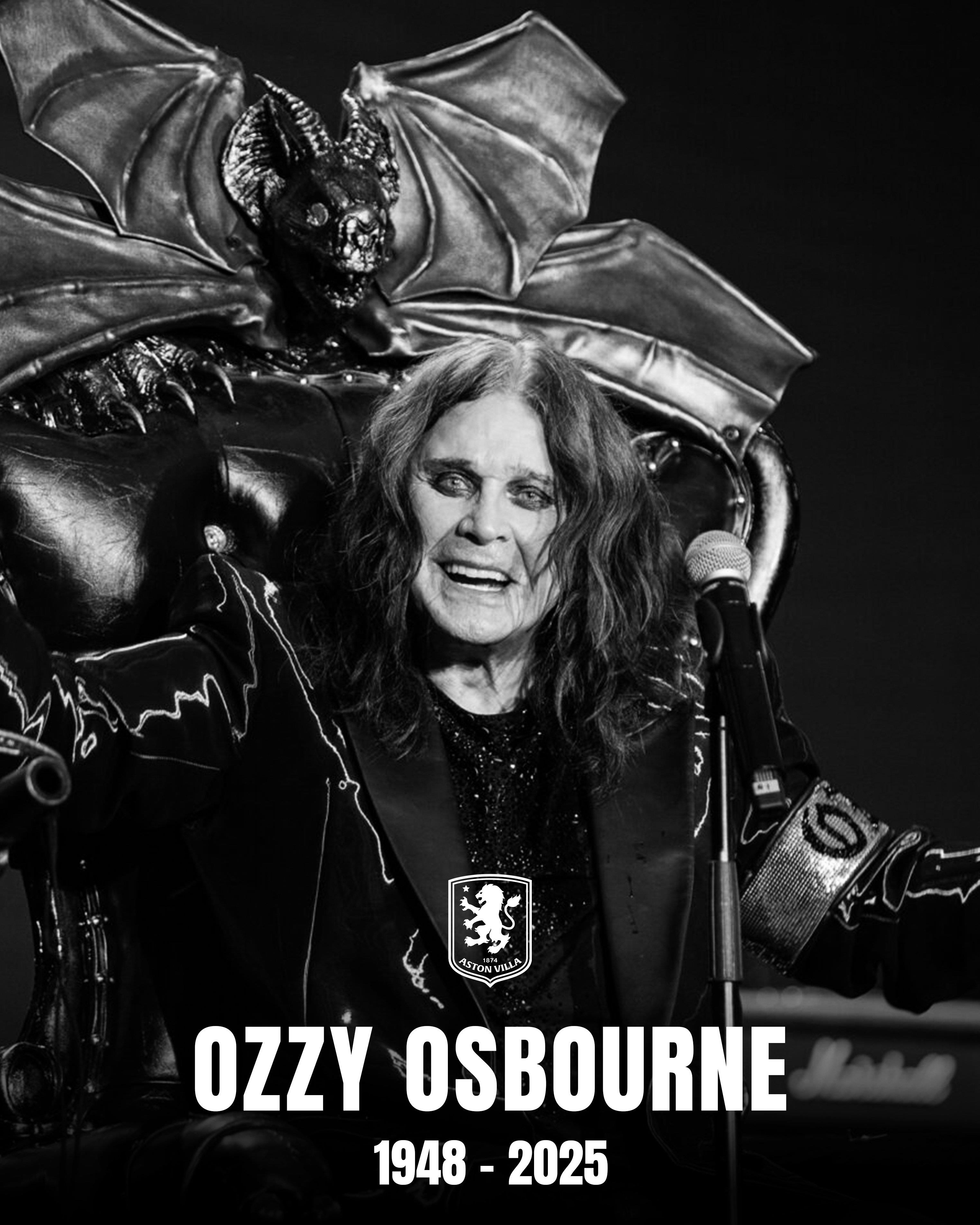 Ngôi sao nhạc rock Ozzy Osbourne đã qua đời, quan chức Vera thương tiếc: Chúng tôi xin gửi lời chia buồn tới gia đình bạn