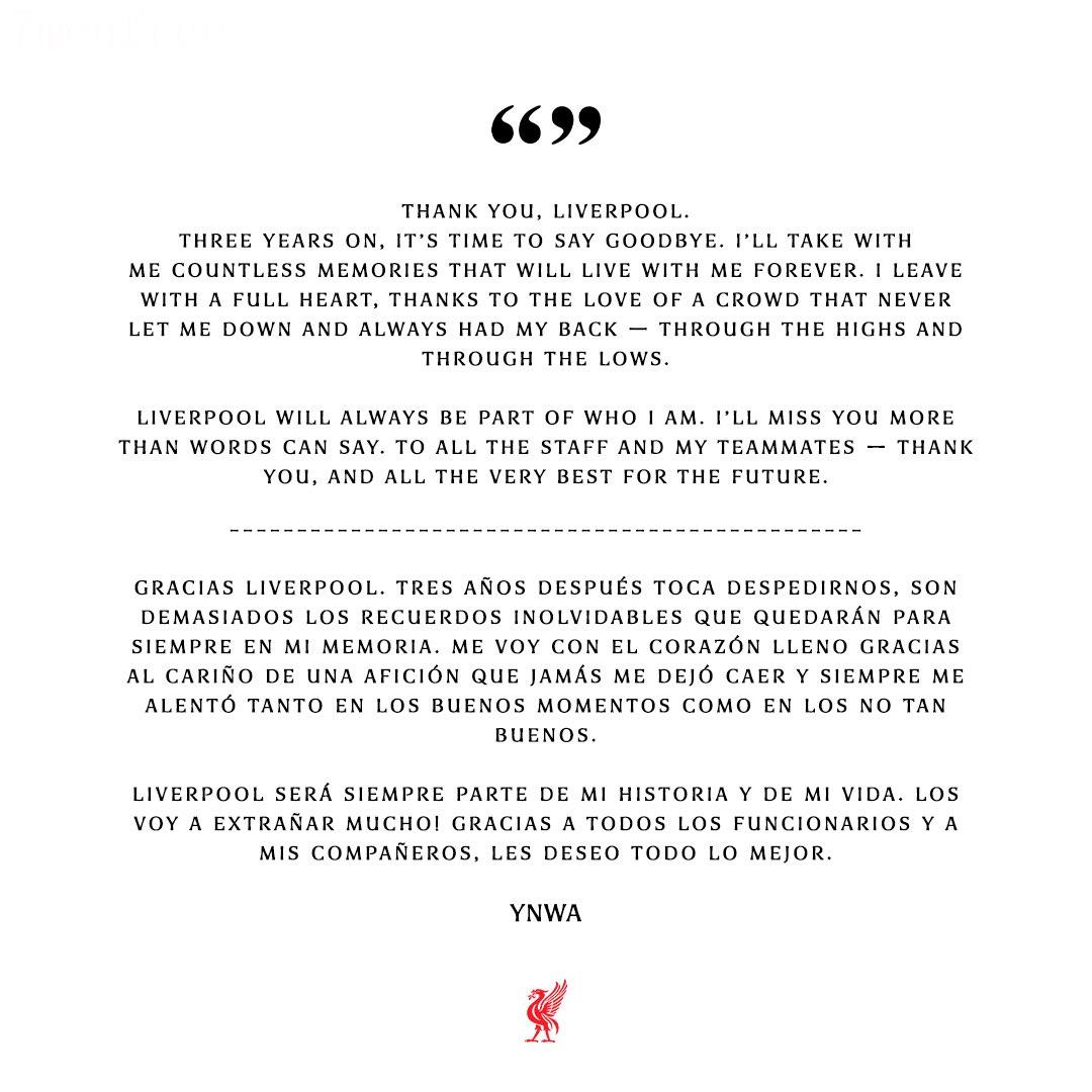 Nunez chia tay Liverpool: Liverpool sẽ luôn là một phần không thể thiếu trong cuộc sống của tôi