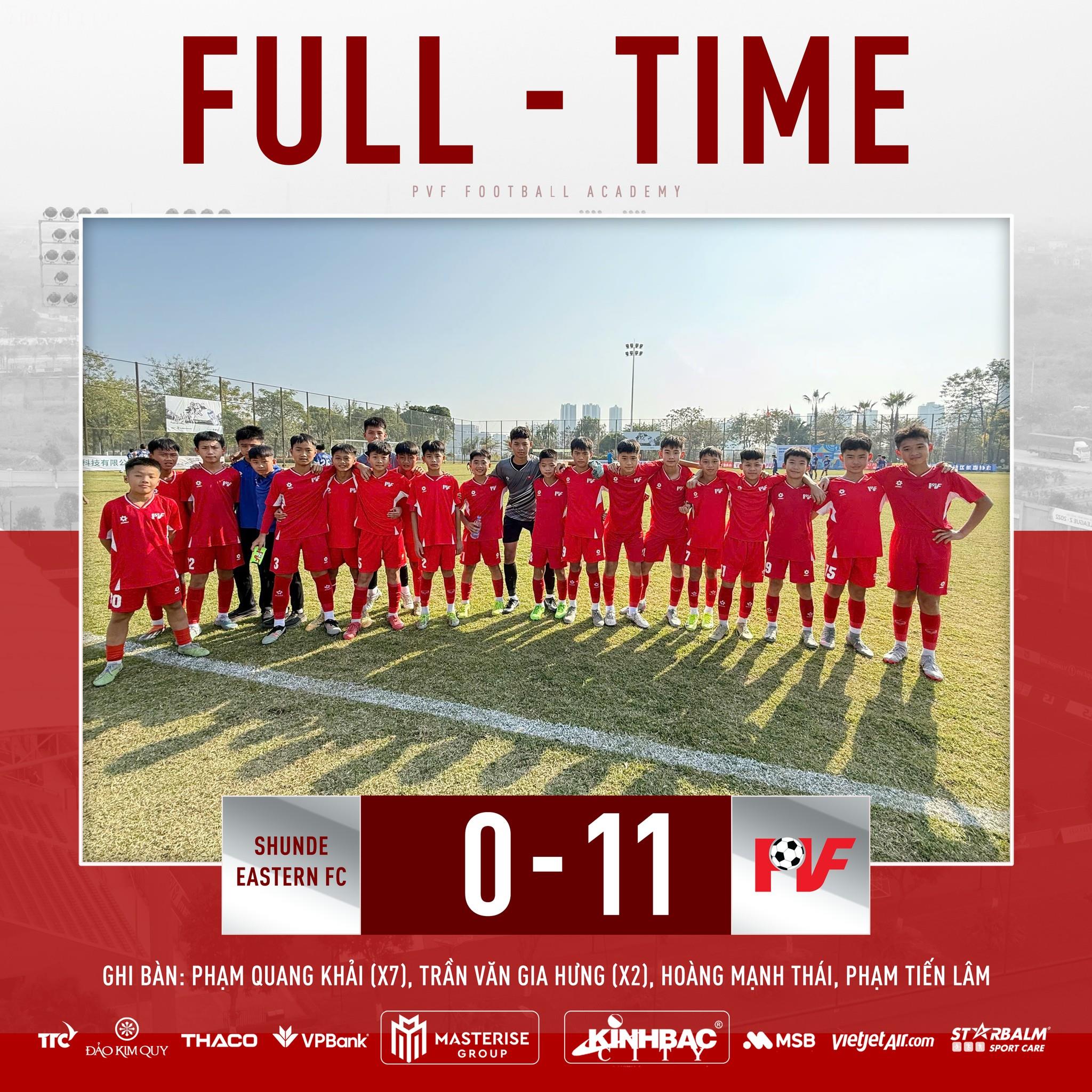 Đội Trung Quốc thua đại diện của Việt Nam đến 11 bàn 1